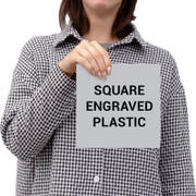 Square Engraved Plastic Signs