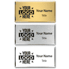 Engraved Executive Beveled Badges - Medium Rectangle