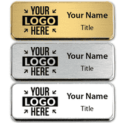 Small Engraved Executive Badge with Rounded Corners