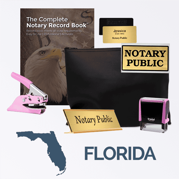 Florida Pink Deluxe Notary Kit