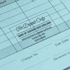 Elegant Script For Deposit Only Financial Stamp in use