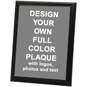 Full Color 9" x 12" Black Edge Photo Plaque