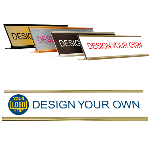 Traditional Aluminum Holder with Full Color Deskplate