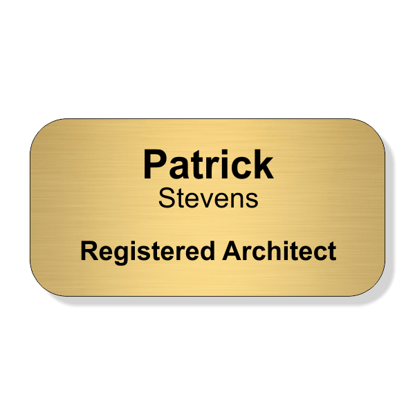 Registered Architect Full Color Name Tag