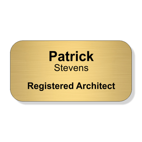 Registered Architect Full Color Name Tag