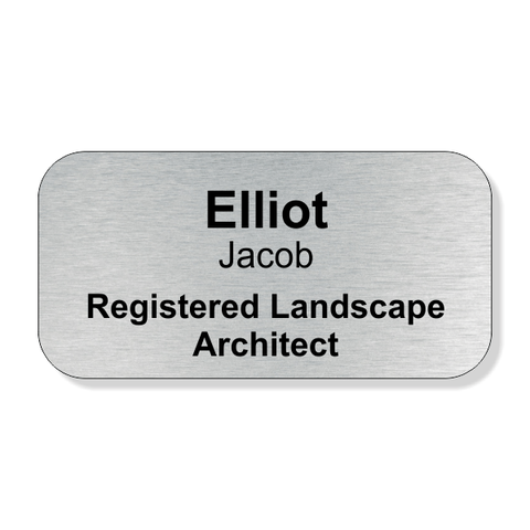 Registered Landscape Architect Full Color Name Tag