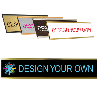 Full Color 2" x 10" Wall Name Plate - alternate view
