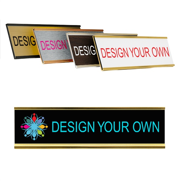 Full Color 2" x 8" Wall Name Plate