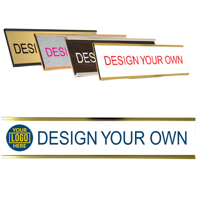 Full Color Wall Name Plate - 2" x 10"