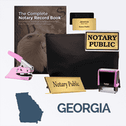 Georgia Pink Deluxe Notary Kit