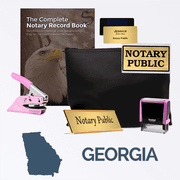 Georgia Pink Deluxe Notary Kit