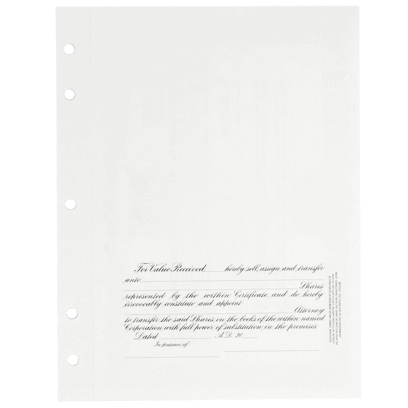 GOES KG3 Corporate Stock Certificates | Quantity of 20 or More