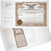 GOES 195 Blank Corporate Stock Certificates