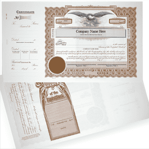 GOES 195 Corporate Stock Certificates