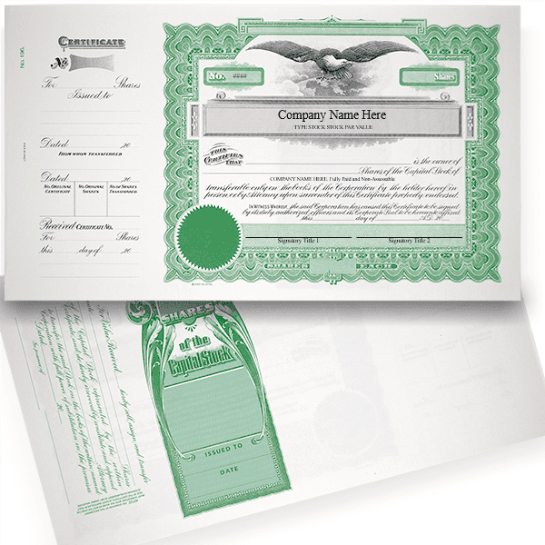 GOES 196 Corporate Stock Certificates 