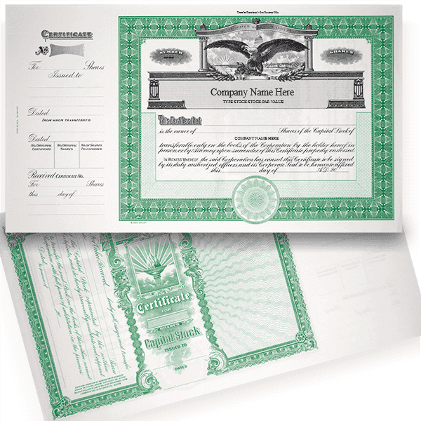 GOES 364 Capital Stock Certificates 