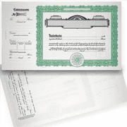 GOES 722 Blank Standard Stock Certificates
