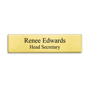 Gold Military Style Name Tag | Two Line