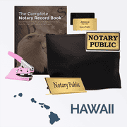 Hawaii Pink Deluxe Notary Kit
