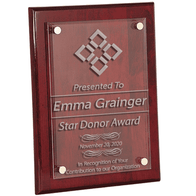 Honorary Donor Floating Acrylic Plaque