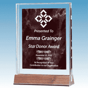 Honorary Donor Marble Ruby Acrylic Award 