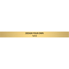 Horizontal Engraved Heavy Brass Signs 1" x 12"