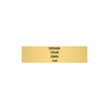 Horizontal Engraved Heavy Brass Signs 1" x 4"