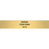 Horizontal Engraved Heavy Brass Signs 2" x 12"