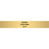 Horizontal Engraved Heavy Brass Signs 2" x 14"