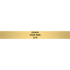 Horizontal Engraved Heavy Brass Signs 2" x 18"