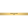 Horizontal Engraved Heavy Brass Signs 2" x 22"