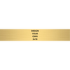 Horizontal Engraved Heavy Brass Signs 3" x 18"