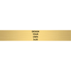 Horizontal Engraved Heavy Brass Signs 3" x 20"