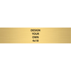 Horizontal Engraved Heavy Brass Signs 4" x 18"