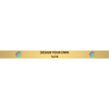 Horizontal Full Color Brass Signs 1" x 14"