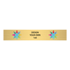 Horizontal Full Color Brass Signs 1" x 6"