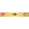 Horizontal Full Color Brass Signs 2" x 14"