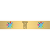Horizontal Full Color Brass Signs 3" x 18"