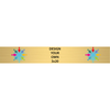 Horizontal Full Color Brass Signs 3" x 20"