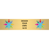Horizontal Full Color Brass Signs 4" x 18"