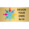 Horizontal Full Color Brass Signs 8" x 16"