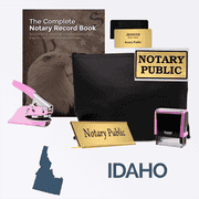 Idaho Pink Deluxe Notary Kit 