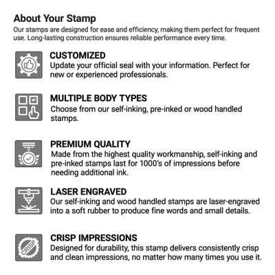New Hampshire with Expiration Date Round Notary Stamp - alternate view