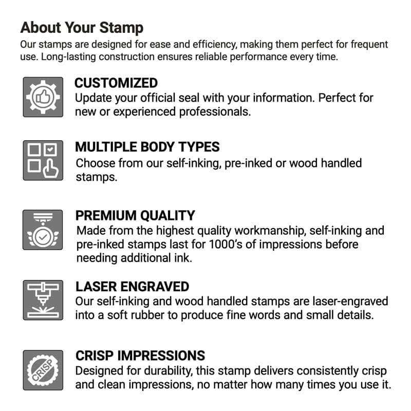 The quality and long-lasting nature of a stamp from Corp Connect