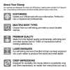 The quality and long-lasting nature of each stamp