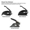 Choose from 3 different embosser types.