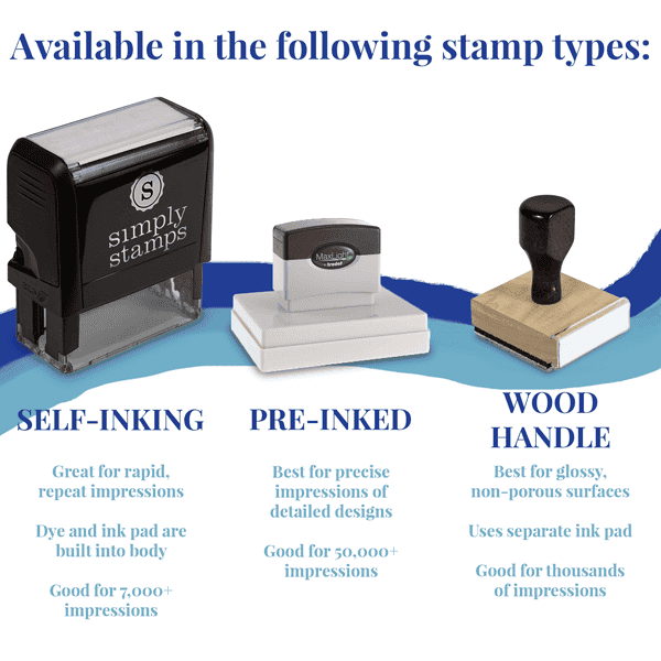5 Line Custom Rubber Stamp