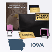 Iowa Pink Deluxe Notary Kit