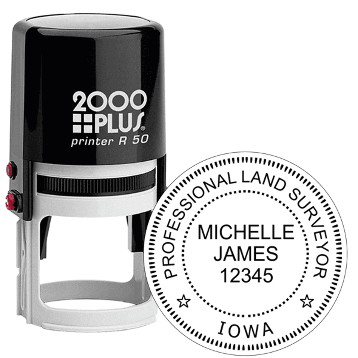 State of Iowa Land Surveyor Stamp Seal