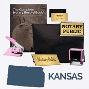 Kansas Pink Deluxe Notary Kit